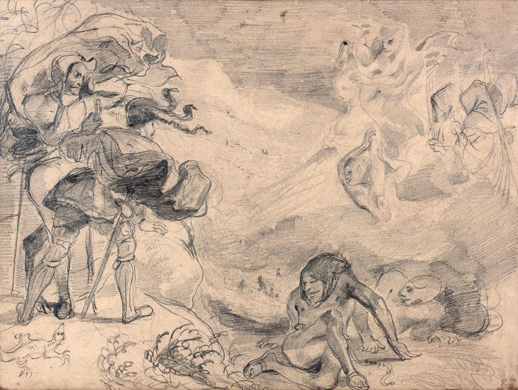 dessin Eugène Delacroix