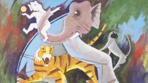 tableau Maqbool Fida Husain